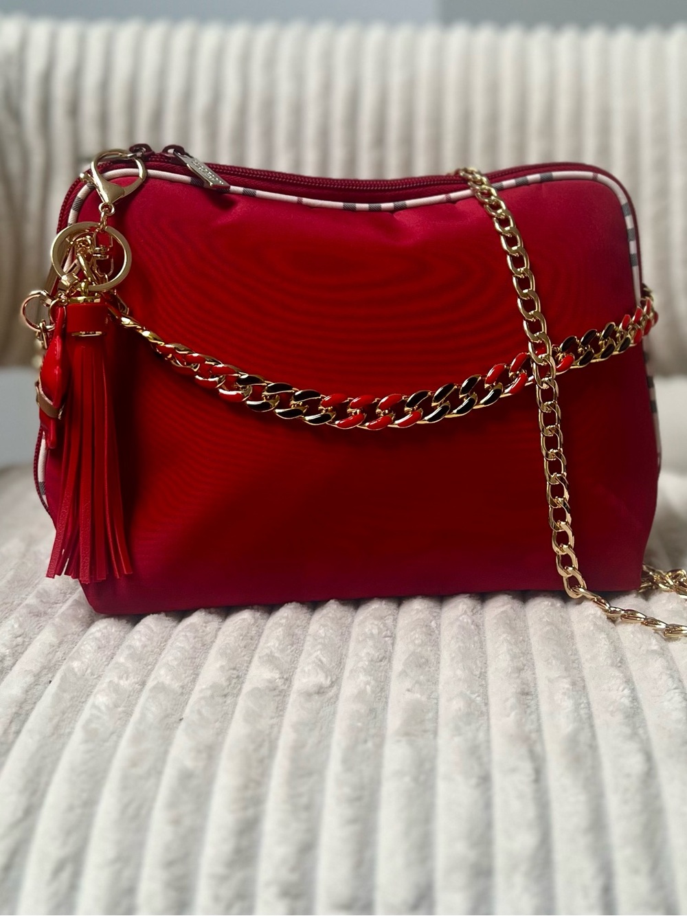 Burberry Upcycled Red Beauty to Crossbody Bag